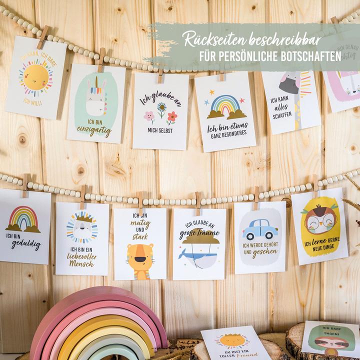 Produktbild Papierdrachen Affirmationskarten – Tiere
