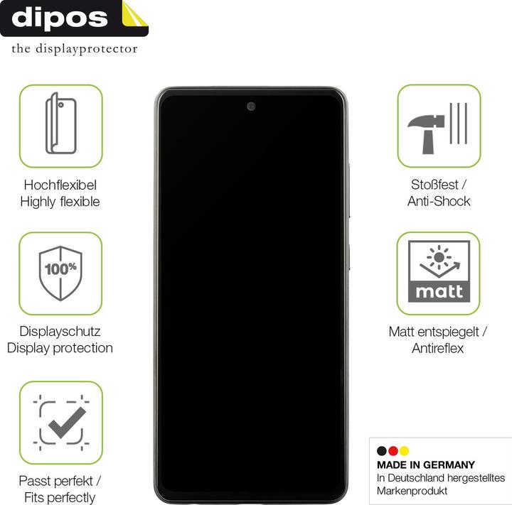 Actual product image Dipos Full Cover Screen Protector Matte (1 Piece, Samsung Galaxy A52s 5G)