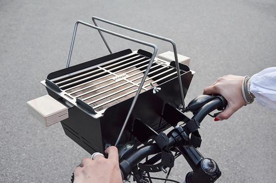 Actual product image Knister Bike holder for Grill