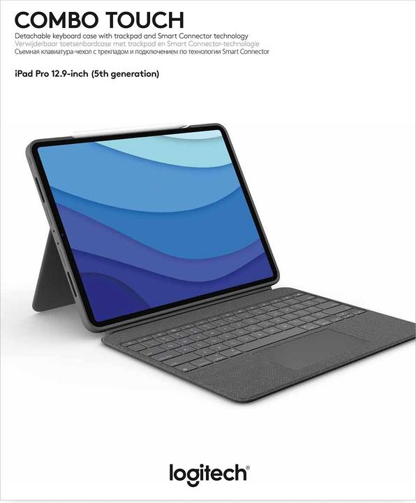 Actual product image Logitech Combo Touch (US, iPad Pro 12.9 2021 (5th Gen), iPad Pro 12.9 2022 (6th Gen))