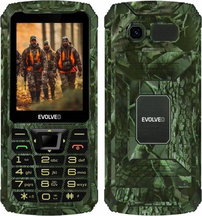 Actual product image Evolveo StrongPhone Z6, 2.8" vodotěsný odolný/2xSIM/2px/micro SDHC/4000mAh/camo (2.80", 2 Mpx, 2G)