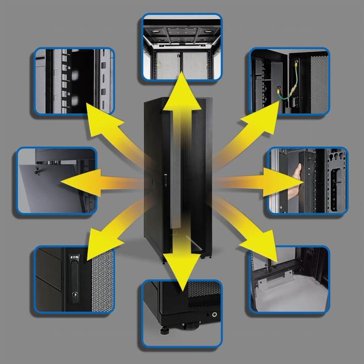 Image du produit Eaton SmartRack Premium 42U Server Rack Enclosure Secure Standard-Depth (42 HE, Rack 19 pouces)