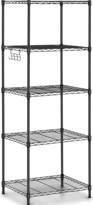 Produktbild Royal Catering Metallregal Steckregal Haushaltsregal Standregal 55x45x150 cm 150 kg schwarz