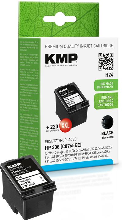 Produktbild KMP H24 Tintenpatrone kompatibel mit HP C 8765 E (BK)