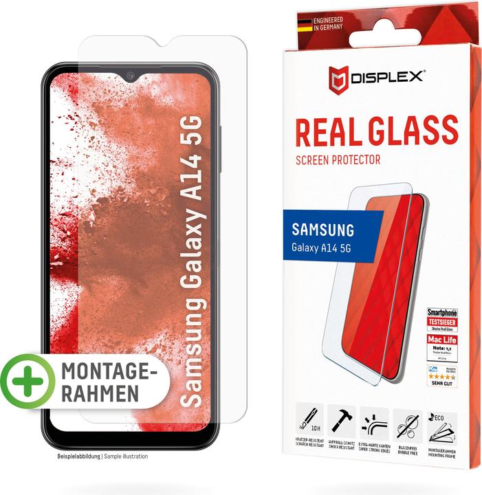 Productafbeelding Displex Real Glass, 2D Panzerglas (1 Stuk, Samsung Galaxy A14 5G)