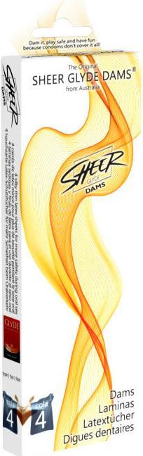 Productafbeelding Glyde - Dammen Latex Orale Seks Staart (4 Pcs.)