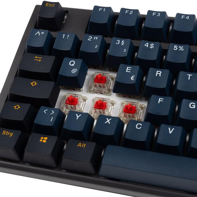 Produktbild Ducky One 3 Pro Nazca Line Gaming Tastatur, mechanisch, 8.000 Hz, Hot Swap, RGB – Cherry MX2A Red, I (DE, Kabelgebunden)