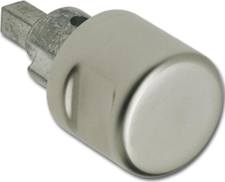 Hekna MINI METALL SYSTEM 24 Drehknopf nicht sperrbar, Zamak vernickelt matt (1 Stk.)