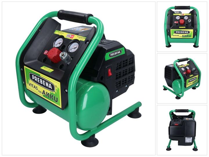 Produktbild Prebena Akku-Kompressor Vitas 100-Akku ohne Akku u.Ladegerät (8 Bar, 5 l)