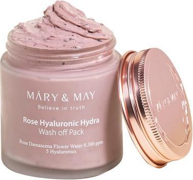 Produktbild Mary&May Vegane Rose Hyaluronic Hydra Wash Off Mask 125g - Reinigt die Poren, kontrolliert den Talg und