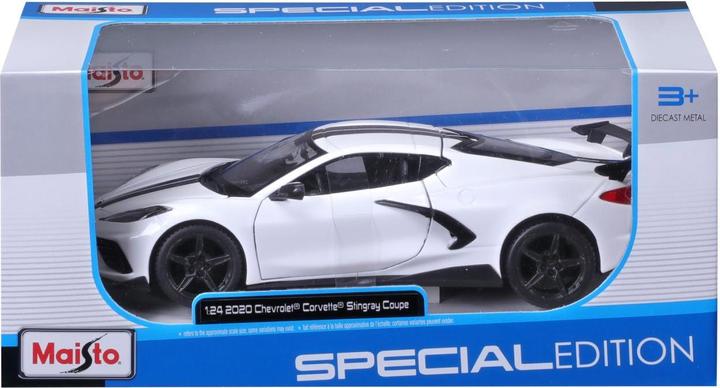 Image du produit Maisto Chevrolet Corvette Stingray Coupe 2020 1/24 blanc