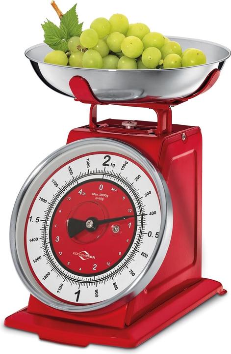 Produktbild Küchenprofi Küchenwaage Nostalgie, rot