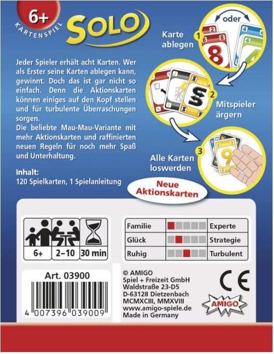 Actual product image Amigo Solo (German)