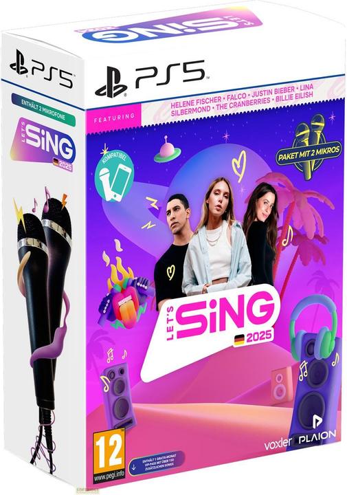 Actual product image Plaion Let's Sing 2025 German Version (PS5, DE)
