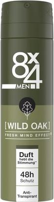 Actual product image 8X4 Men Wild Oak Deodorant Spray with Masculine Woody Scent 150ml (150 ml)