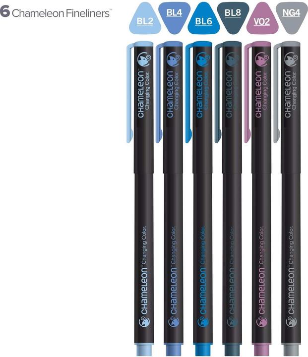 Immagine prodotto Chameleon Set Fineliner (Blu Reale, 6 x)