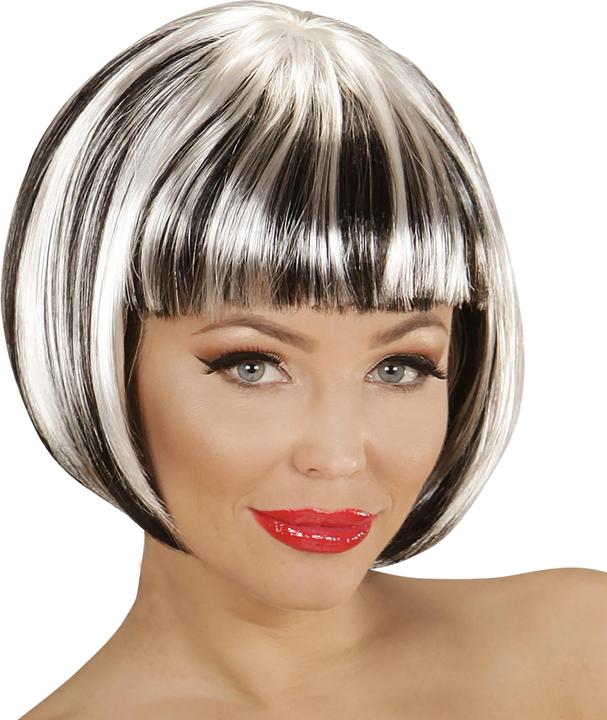 Image du produit Widmann FASHION STREAKS PERÜCKE SCHWARZ-WEIss in Polybag