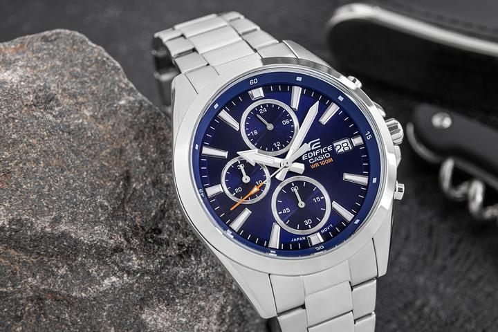 Immagine prodotto Casio Edifice EFV-560D-2AVUEF Orologio - Staal - Zilverkleurig - 42 mm (Cronografo, 44 mm)