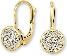 Image du produit Brilio Boucles d'oreilles en or jaune brillant avec zircons 239 001 00623