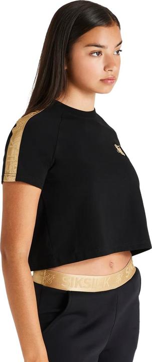 Actual product image Siksilk Girls Metallic Taped Raglan T-Shirt (170)