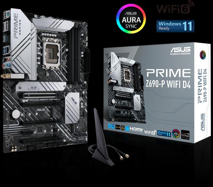 Produktbild ASUS Prime Z690-P Wifi (LGA 1700, Intel Z690 (DDR4), ATX)