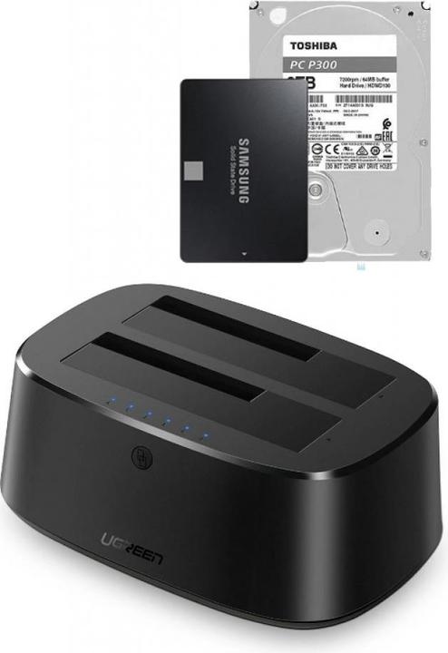 Ugreen SATA Hard Drive Docking Station für 2.5" und 3.5" SSD HDD