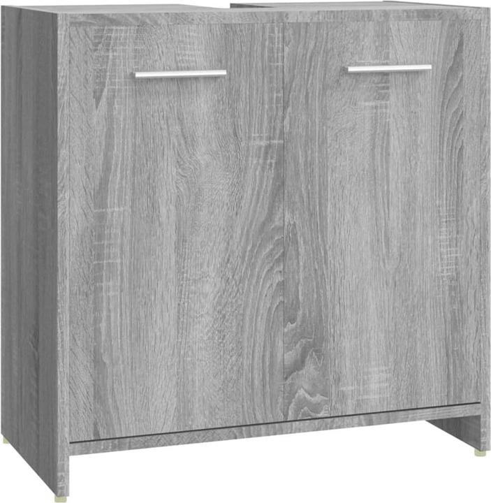 Immagine prodotto VidaXL Badmöbel Set Badezimmermöbel Set Badezimmerschrank 4 tlg. Grau Sonoma