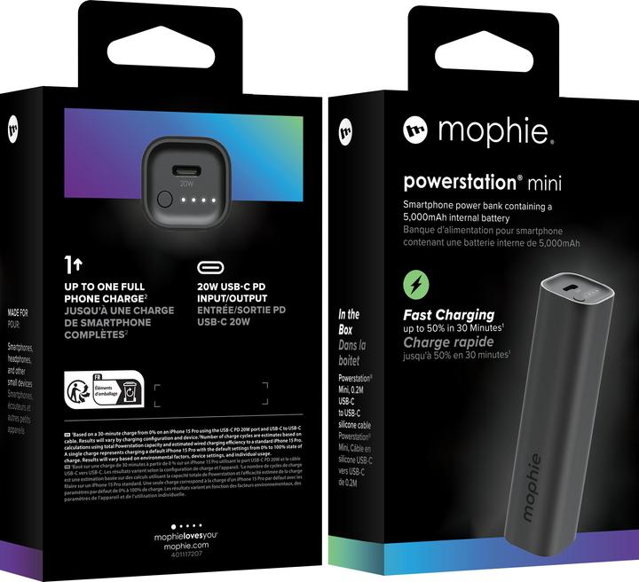 Actual product image mophie Powerstation Mini (5000 mAh, 20 W)