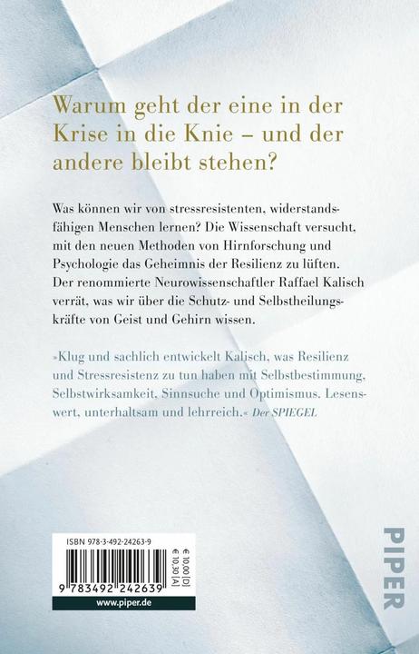 Produktbild Der resiliente Mensch (Deutsch, Raffael Kalisch, 2020)