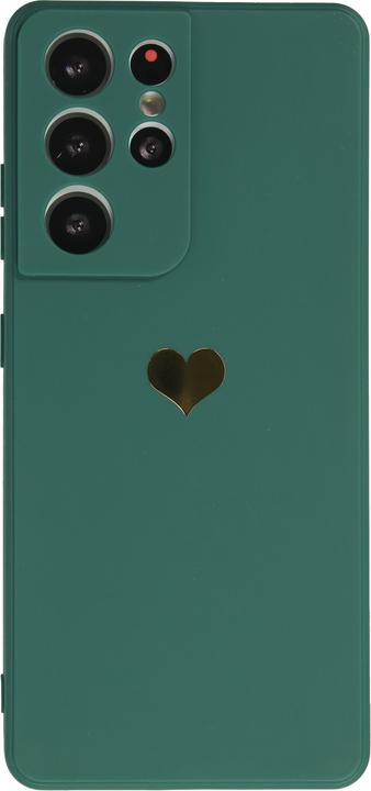 Actual product image PhoneLook Coque Silicone Mat Coeur doré (Samsung Galaxy S22 Ultra)