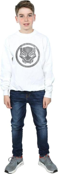 Actual product image Boys Black Panther Distressed Icon Sweatshirt (116)