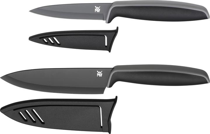 WMF Messerset 2tlg Messer mit Schutzhülle Touch Spezialklingenstahl beschichtet (9 cm)