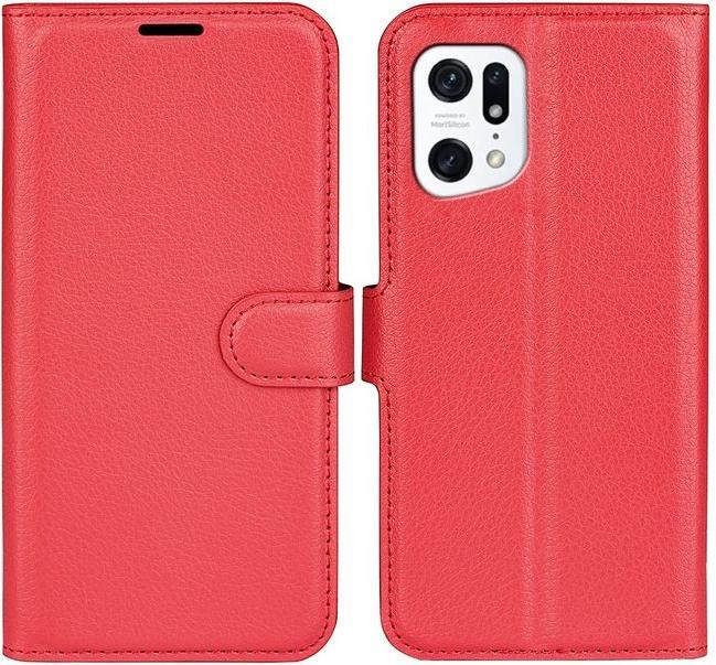 Actual product image MU Classic Litchi Leather Bookcover Series (Oppo Find X5)