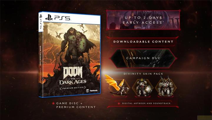 Produktbild Bethesda DOOM: The Dark Ages - Premium Edition (PS5, DE, EN, FR)