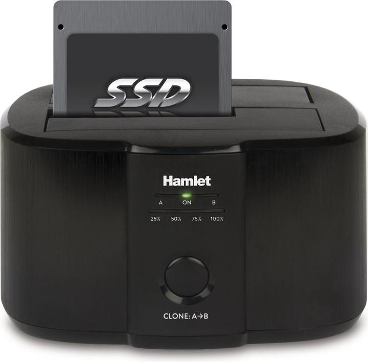 Actual product image Hamlet USB 3.0 Docking Station for 2.5" or 3.5" usb 3.0 sata hard disks