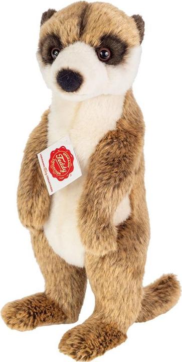 Produktbild Teddy Hermann 92655 - Erdmännchen stehend, Wildtier, Plüschtier, Stofftier, 29 cm (11 cm)