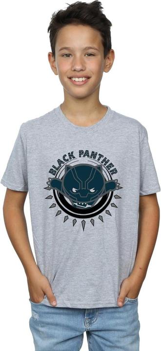 Immagine prodotto Kawaii Black Panther Pounce Maglietta Ragazzi (140, 146)