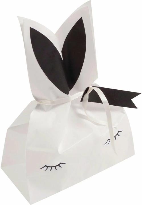 Image du produit Folia Kit de bricolage Set de sacs en papier Lapin marron/rose/blanc 9 pcs. (Pochette cadeau, 9 x)
