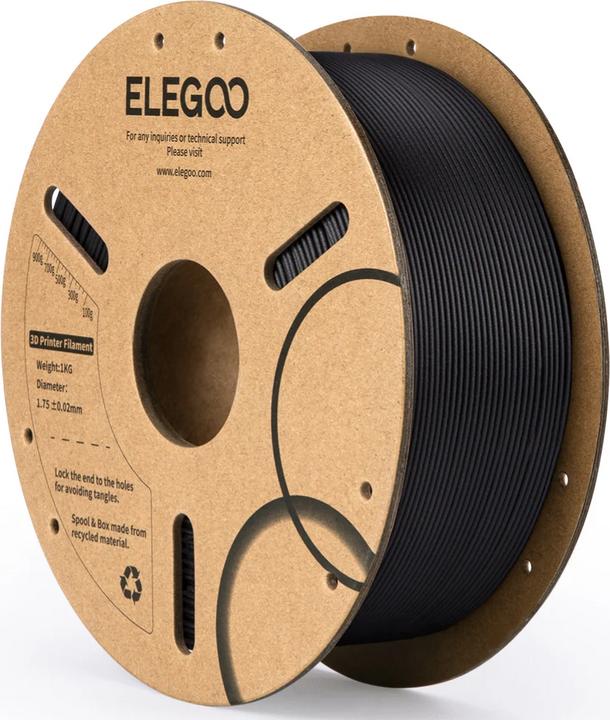 Productafbeelding Elegoo PLA-CF Filament 1.75mm Carbon Black 1KG (PLA, 1000 g)