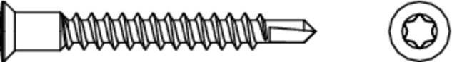 Image du produit Maco Vis autoforeuse spéciale POWER, bois/PVC, 4,5x38 mm, TX 20, argent (367828)