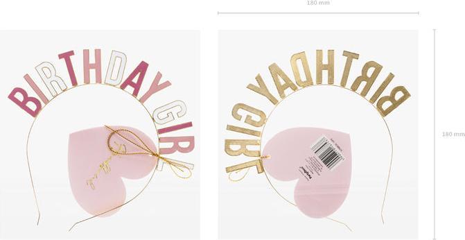 Image du produit Partydeco Serre-tête d'anniversaire fille