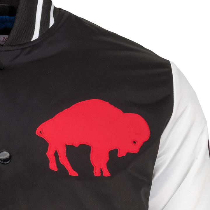 Actual product image Mitchell & Ness M&N Varsity Satin Veste - NFL Buffalo Bills (XL)