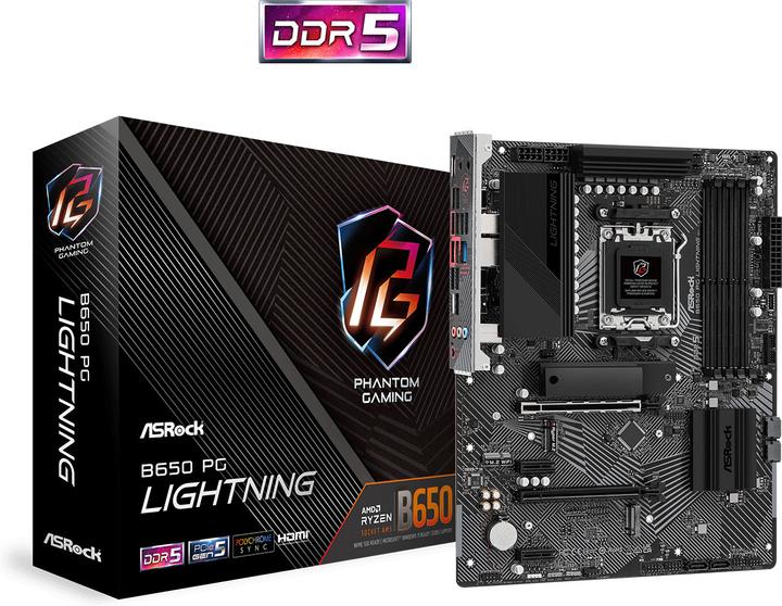 Produktbild AsRock B650 PG Lightning (AM5, AMD B650, ATX)