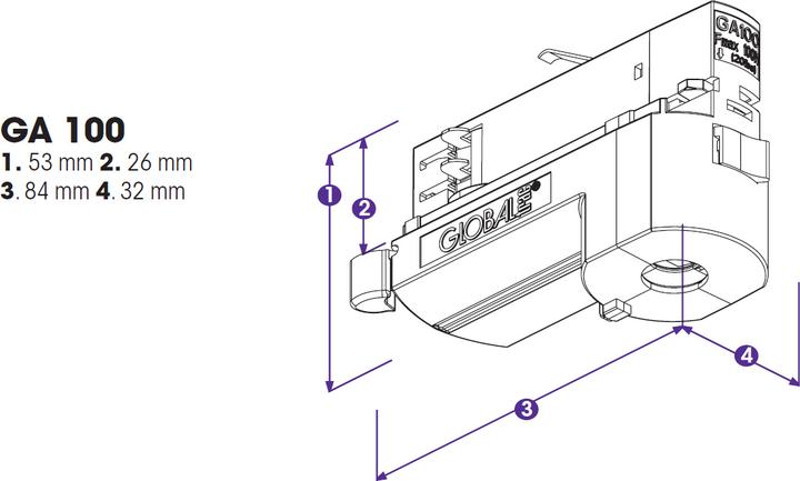 Produktbild Nordic Global Trac Multi-Adapter 3-Phasen GA100-3 weiss