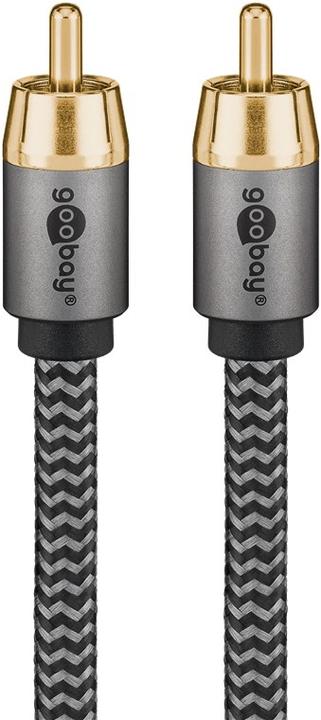 Produktbild Goobay Mono-Cinchkabel, 2 m, Sharkskin Grey (2 m, Cinch)