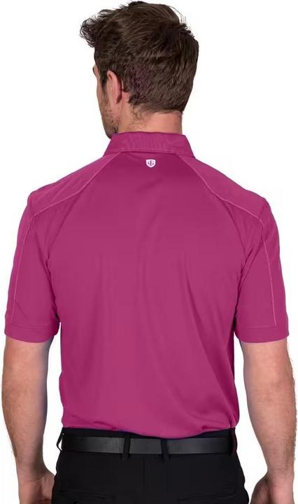 Actual product image Island Green Mens Topstitched Golf Polo Shirt (M)