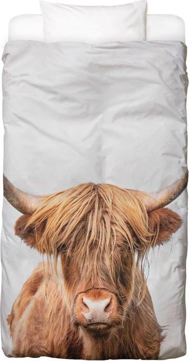 Produktbild Juniqe Highland Cow - Kühe (Bettwäsche Set, 160 x 210 cm, 50 x 70 cm)