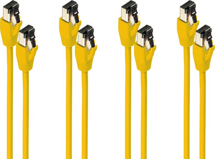 Produktbild Shiverpeaks ®-BASIC-S--Patchkabel cat. 8.1 F/FTP PIMF LSZH gelb 2,0m--VE4 (F/FTP, CAT8.1, 2 m)