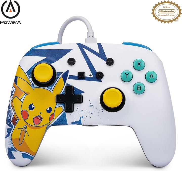Produktbild PowerA Verbesserter kabelgebundener Controller für Nintendo Switch - Pikachu High Voltage (Switch)