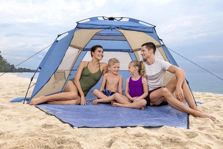 Immagine prodotto Bestway Tent Polyester with Ventilation 107/127x240x125 cm Camping & Beach 68144 (Tenda a cupola, 3.30 kg, 4 persone)